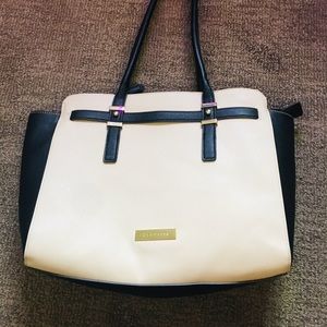 Liz Claiborne Colorblock Tuxedo Tote Bag
